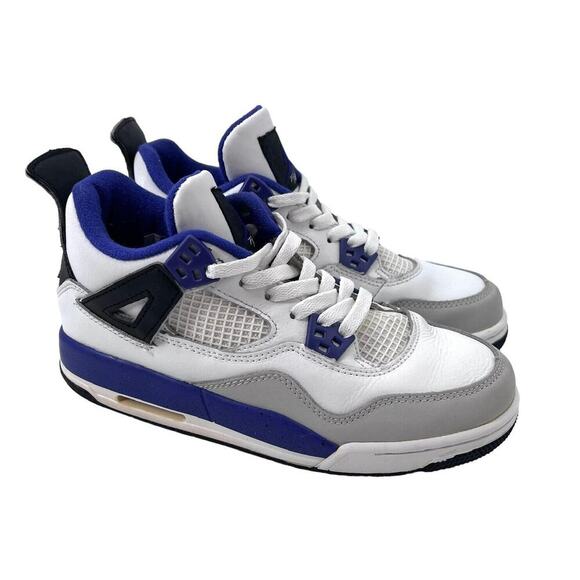 Nike Air Jordan 4 Retro GS Ultraviolet Neutral Gray White Sneakers - Picture 1 of 10
